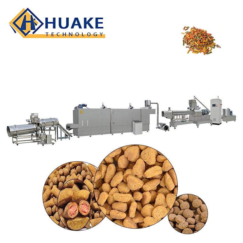 Automatic dry fish food extruder fish feed making machine floating sinking fish feed production processing line