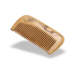 Custom Peach Wood Hair Comb Wholesale Wide Tooth Peach Wood Combs Hair Comb