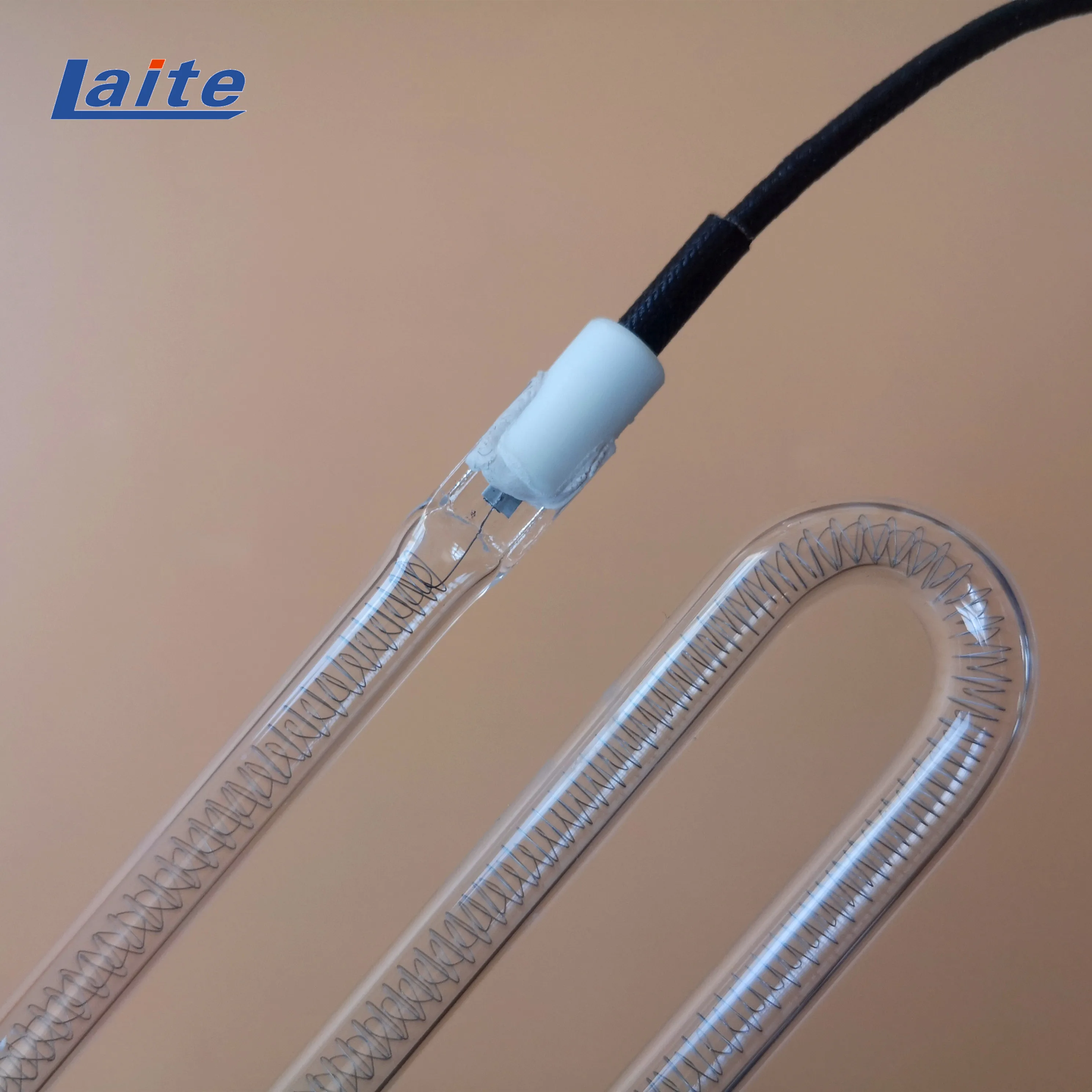 S shape heating lamp infrared quartz halogen heating tube  for food heating parts 400W