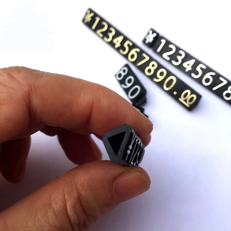 Assembly Waterproof Plastic Price Tag Display Cube Combined Number Rack Vinyl Material Jewelry Pricing Dollar Numeral Displays