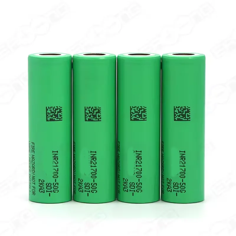 50G 21700 High Capacity Inr21700 3.7v 5000mah Rechargeable Lithium Ion Battery