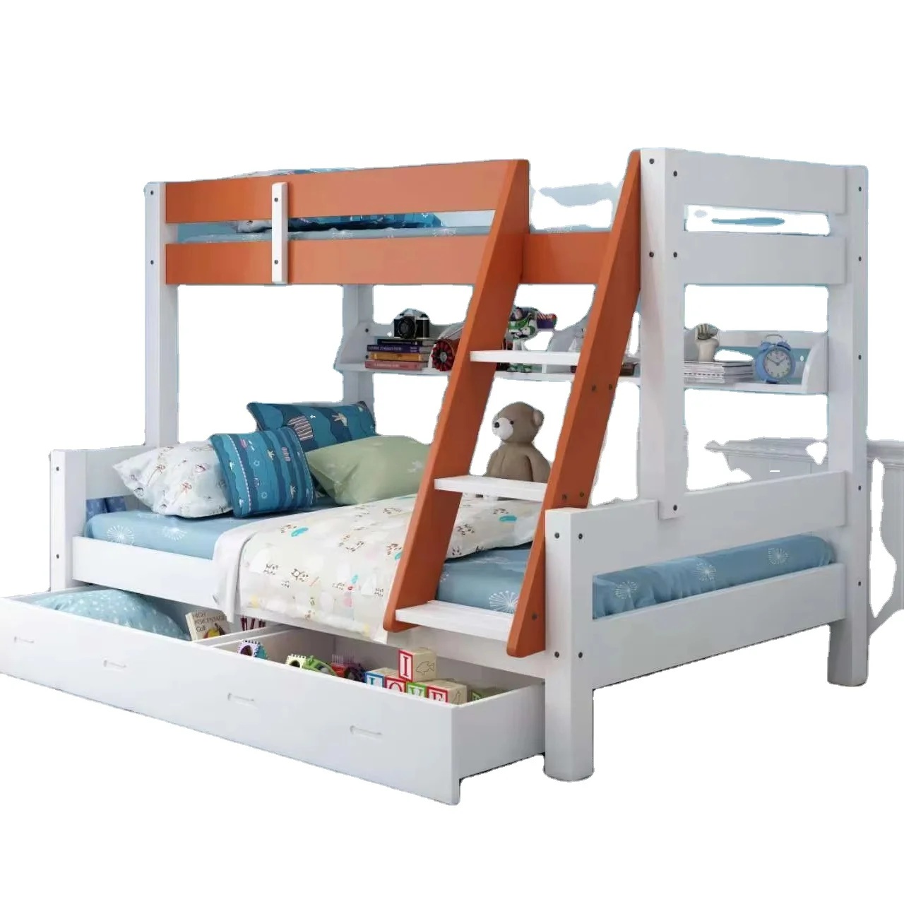 Children Bunk Bed Safety Double Deck Bed Kids For Sale