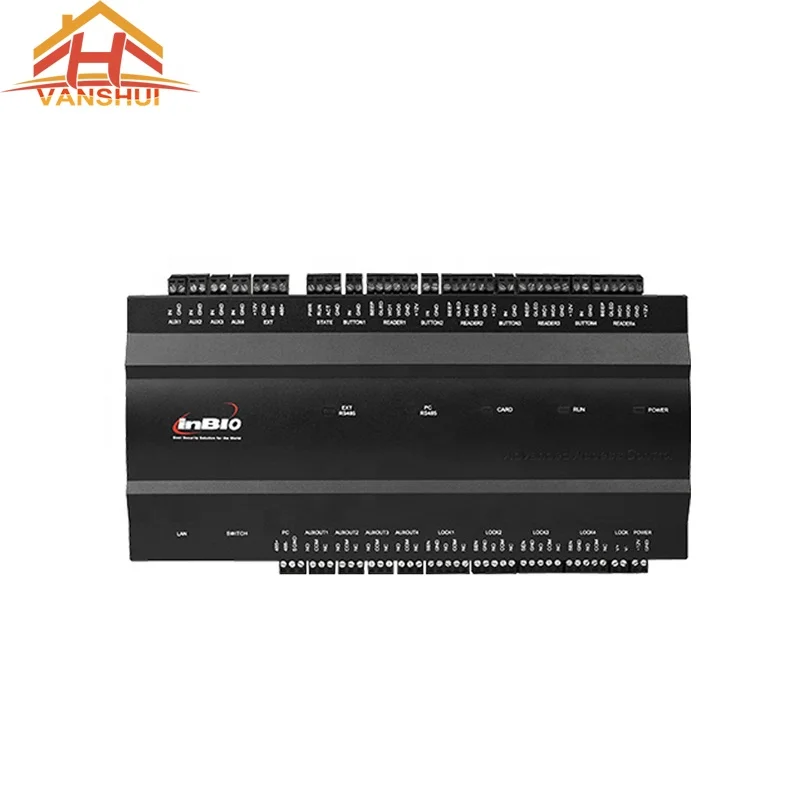 inBIO460 Biometric fingerprint access control 4 door access controller with Power Adapter Box