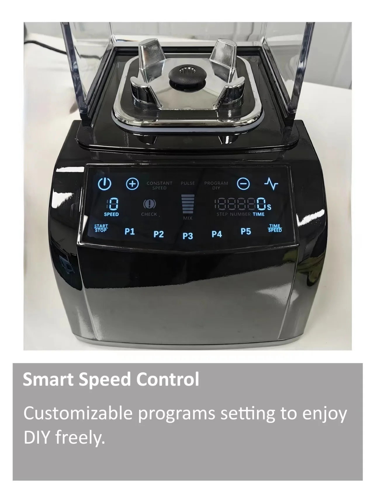 2200W Professional Commercial Blender With Shield Quiet Sound Enclosure 2200W Industries Strong and Quiet Beautiful design