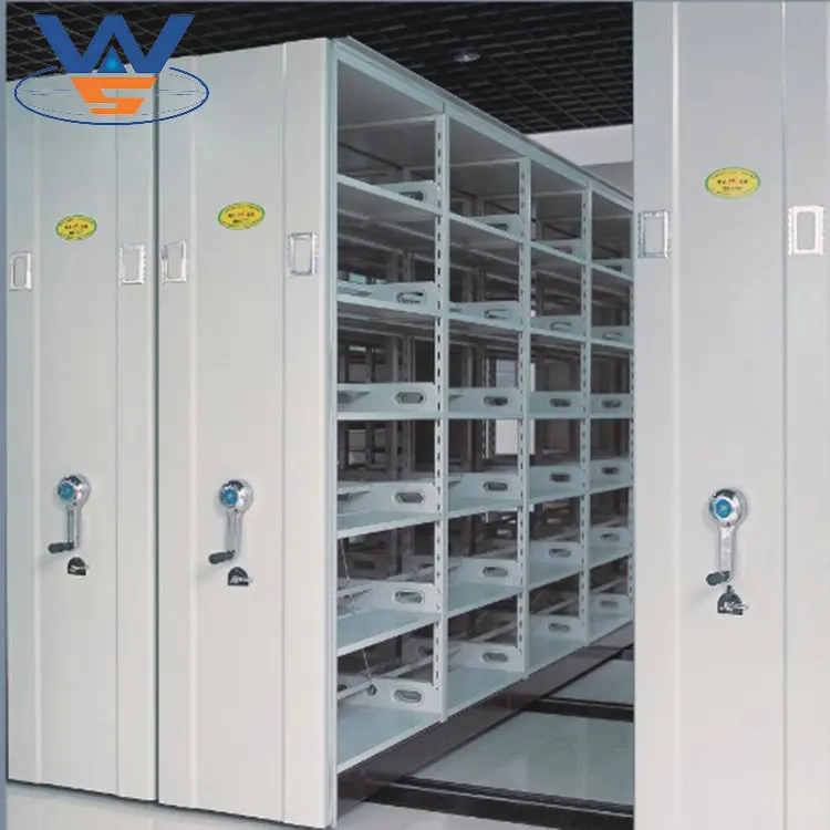 Metal Steel Moving Shelf Rack System for Library or Office Files Storage