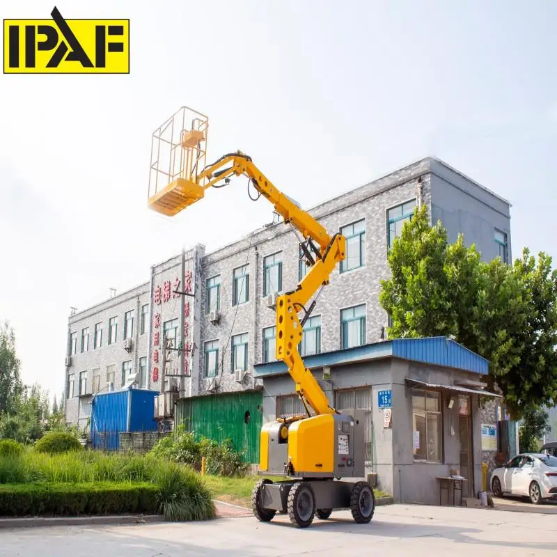 CE Approved 12m 16m Crawler Crawler Battery Self Propelled Diesel Electric Picker All Terrain Boom Lift