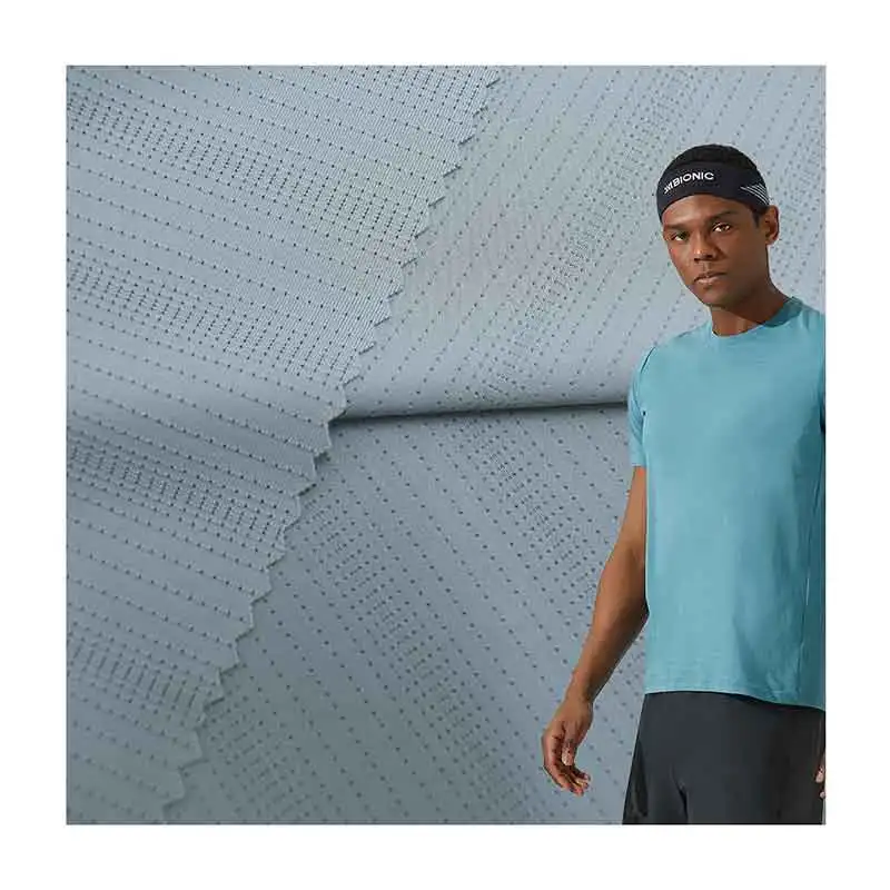 Textile manufacturers knitting quick dry nylon mesh fabric for sportswear T-shirt