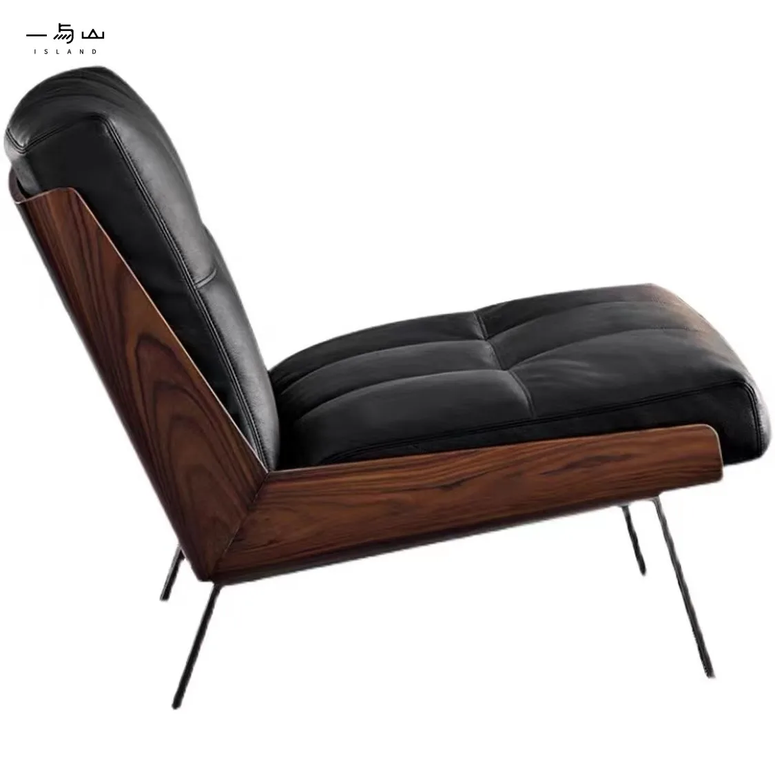 High Quality Modern Furniture Living Room Single Sofa Chair With Black Titanium Stainless Steel Feet