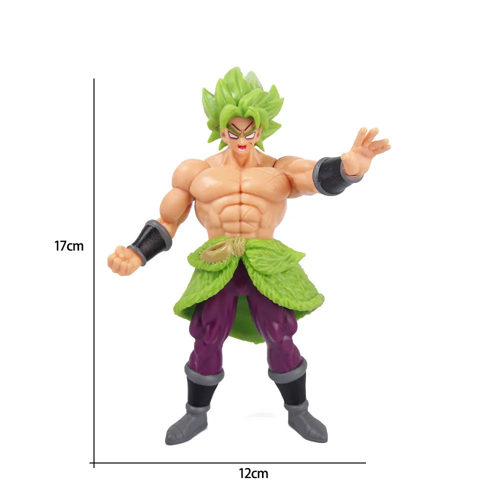 W-305 Anime PVC Action Figure 15 Style Broly Goku Vegeta Figures 18cm Creative Anime Character Model Toys