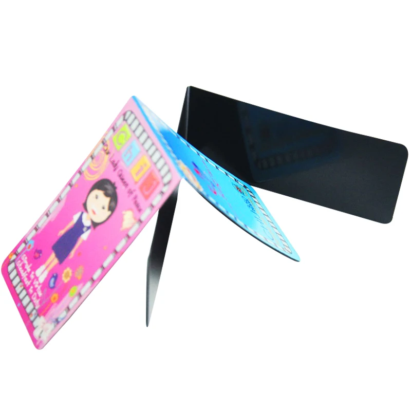 New arrivals products full color printing paper bookmark / folding magnetic bookmark