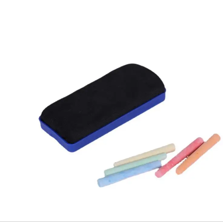 Пластиковая доска, мелки для школьной доски с магнитом, может поглощать большой ластик из фланели, ластик для Школьной Доски