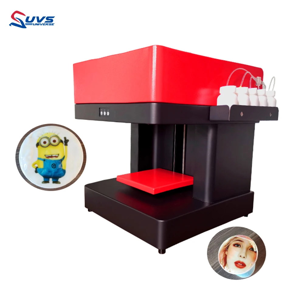 Hubei UVS 4 Cups Coffee Printer Printing Machine Chocolate Cake Selfie Photo Art Coffee Printer
