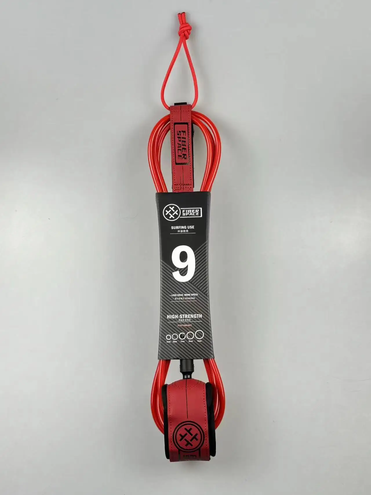 Fiber Space New Design Multi Color Surfing Ankle Leashes Custom Color Logo Pro Surf For All board Straight Surfboard Leash