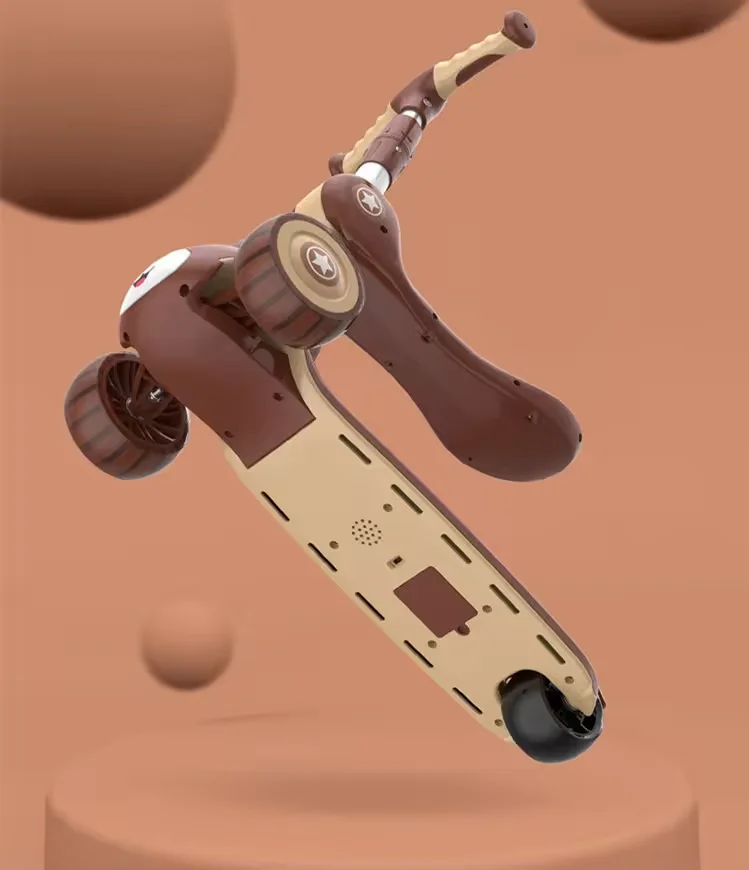 Hot Selling Luggage Scooter Kids Pulled Wheel Kick Toy Scooter Baby Adjustable Children Foot Scooter Or 2-8 Year Kids