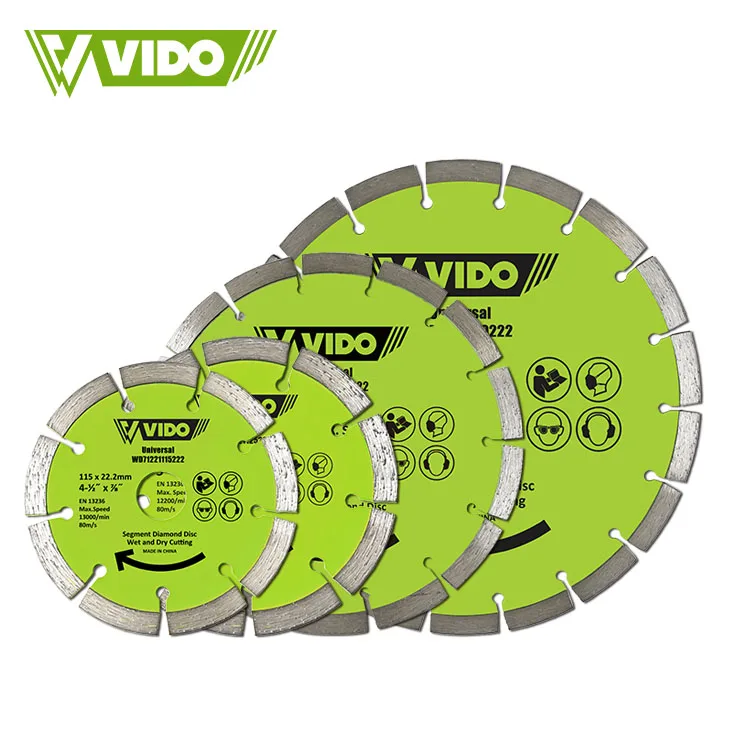 VIDO Cutting 4in 4.5in 5in Diamond saw blade for Marble Granite Stone Slot Circular Saw Blade Cutting Wheel