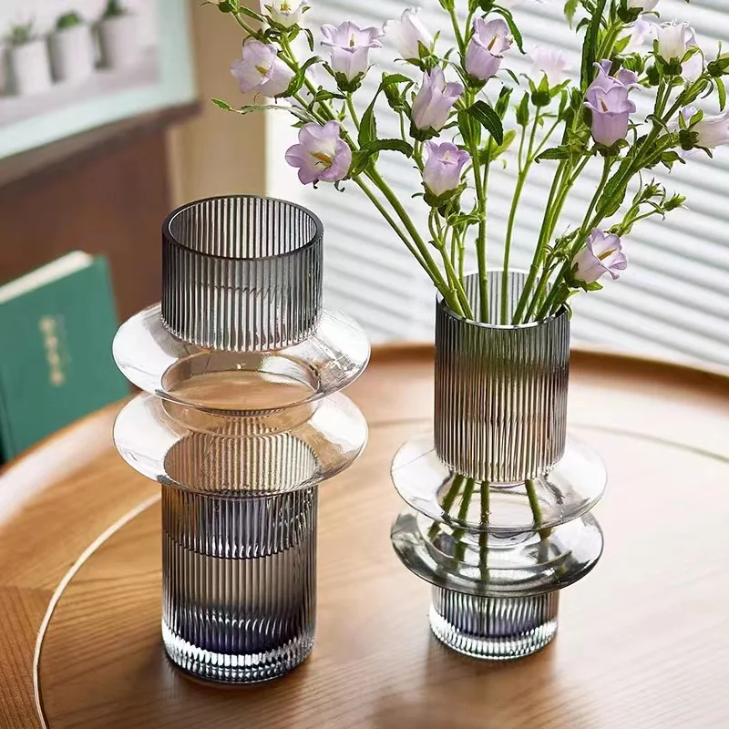 Embossed Flower Dome  Vase Unbreakable Glass Jug Made in China for Floor Tabletop Wall Cold Water Vase