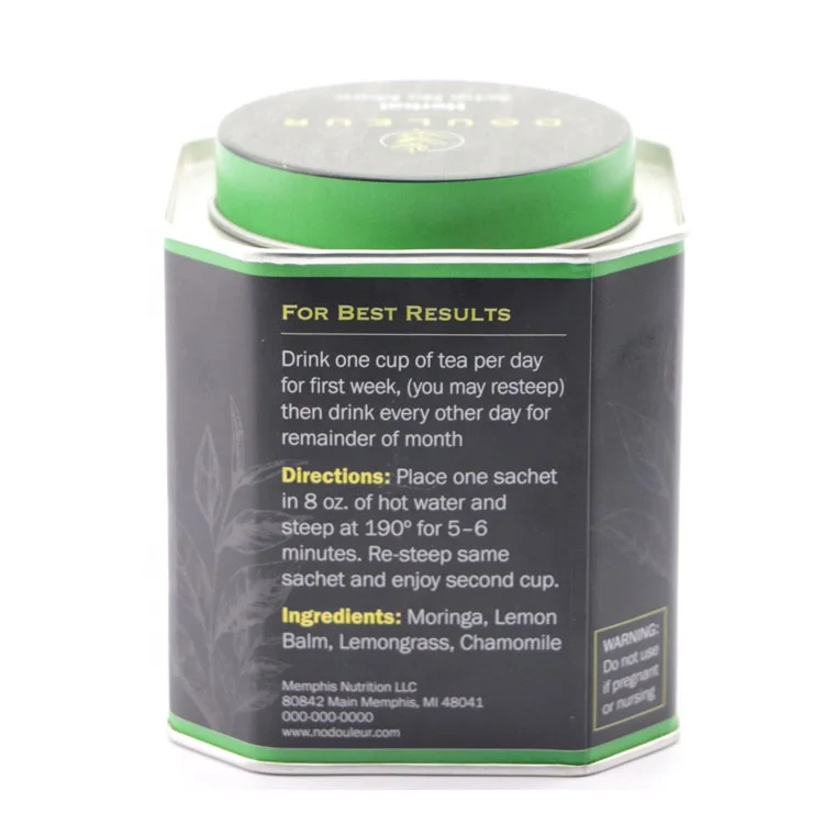 Custom Food Grade Empty Metal Storage Tea Tin Box Packaging Canister