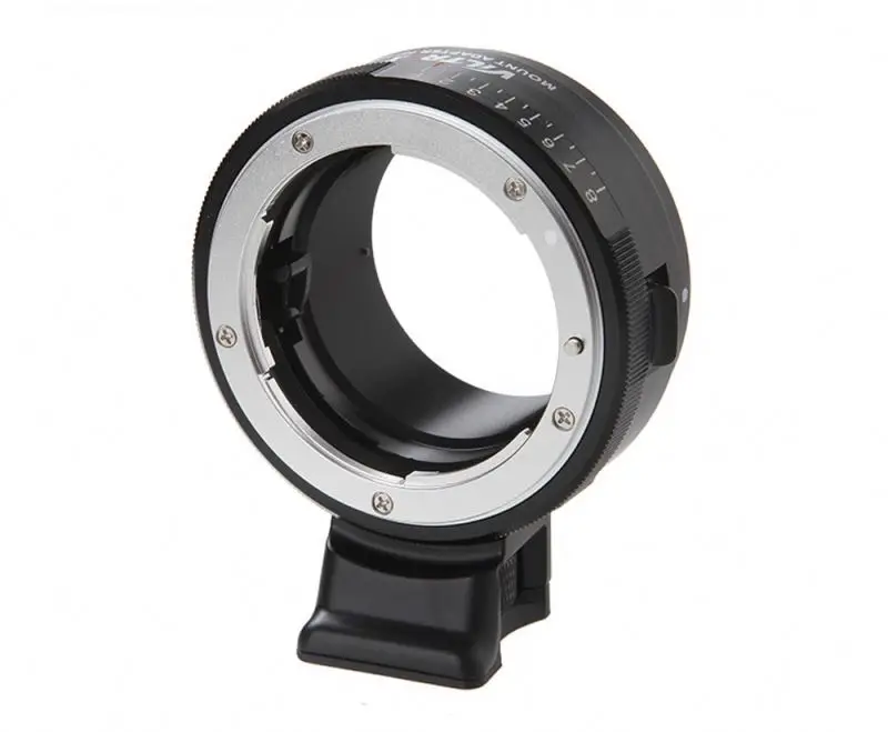 Viltrox NF-NEX Lens Adapter w/ Tripod Mount Aperture Ring for Nikon F AF-S AI G to Sony E NEX Camera A7 A7R 7 6 5
