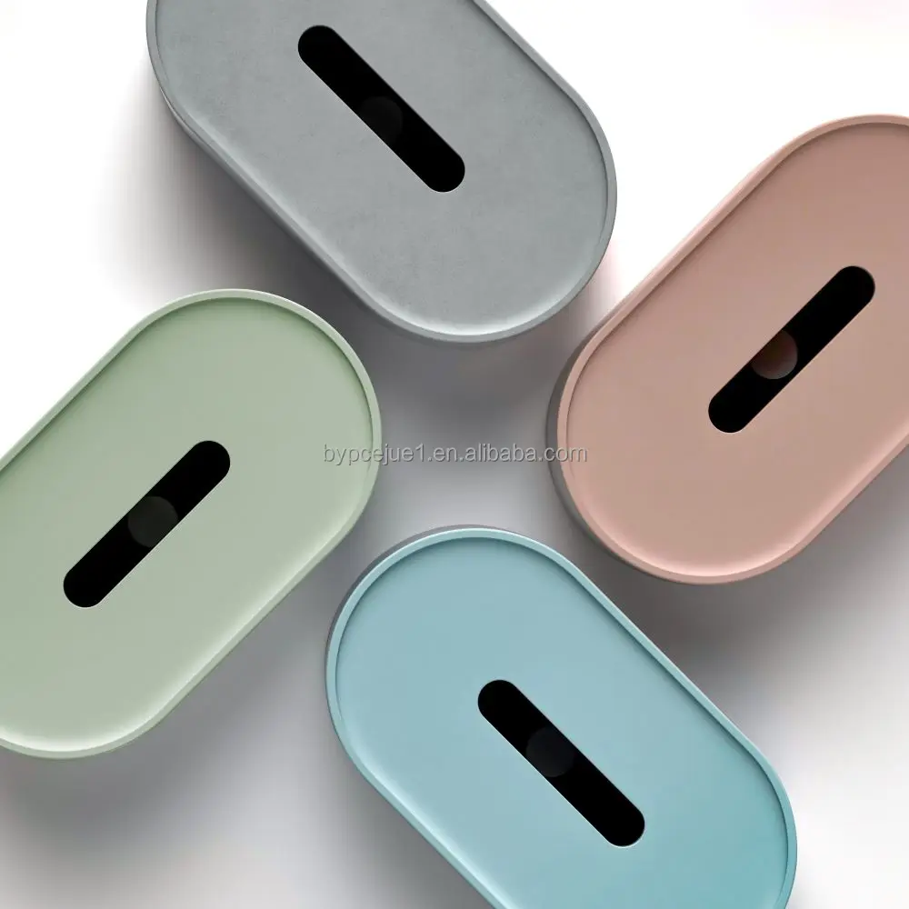 Promotion Luxury Concrete Tissue Box Holder Custom Color Logo Modern Cement Tissue Paper Box Cover For Hotel Home Offices