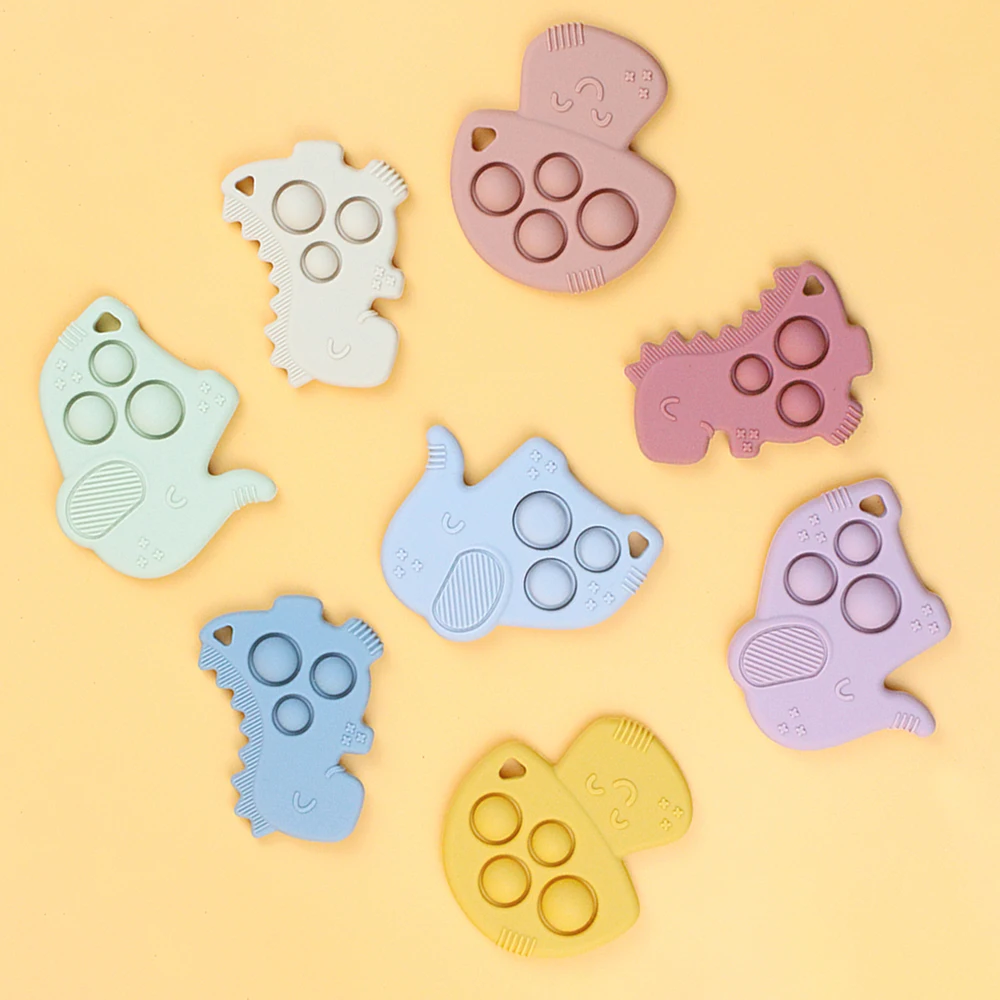 LoveBond BPA Free Silicone Baby Mushroom Chew Teethers for Baby Teething Bestie and Baby Pop Sensory Toy