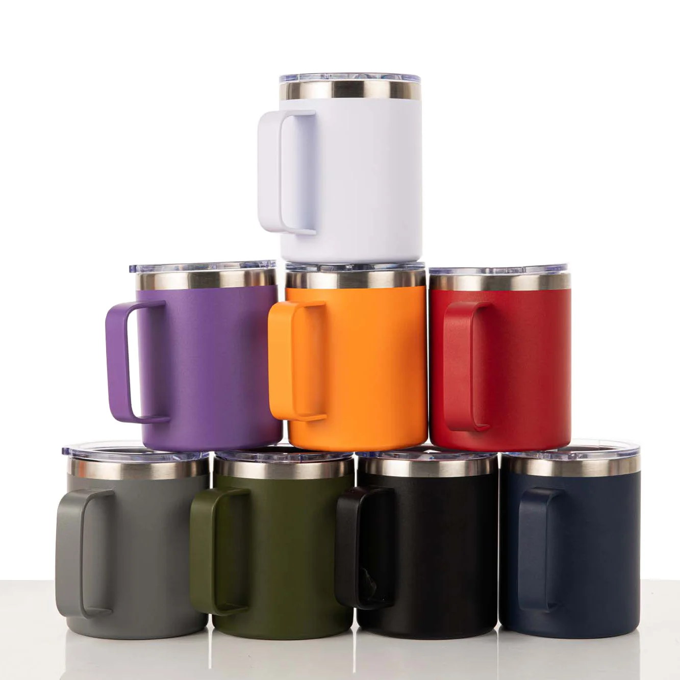 custom 12oz 14oz 20oz Stainless steel Thermos vacuum travel car coffee mug cup tumbler with handle