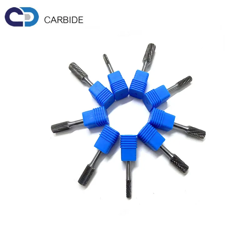 Factory Sale Cylinder without End cut Tungsten Carbide Rotary Files SA Single Cut Double Cut Hard Alloy Rotary Burrs