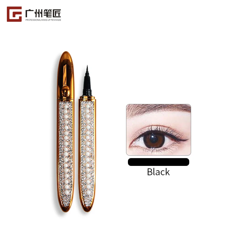 Black OEM ODM Vegan Cruelty Free Natural Waterproof Organic Custom Logo Eye Liner Pen Pencil Liquid Eyeliner Private Label
