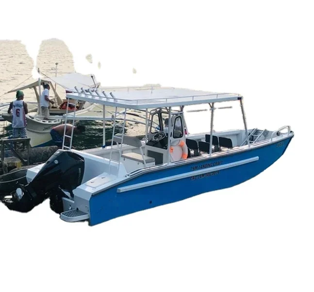 Landing craft 9m Ocean engine boat high speed welded aluminum center console passenger ship boats