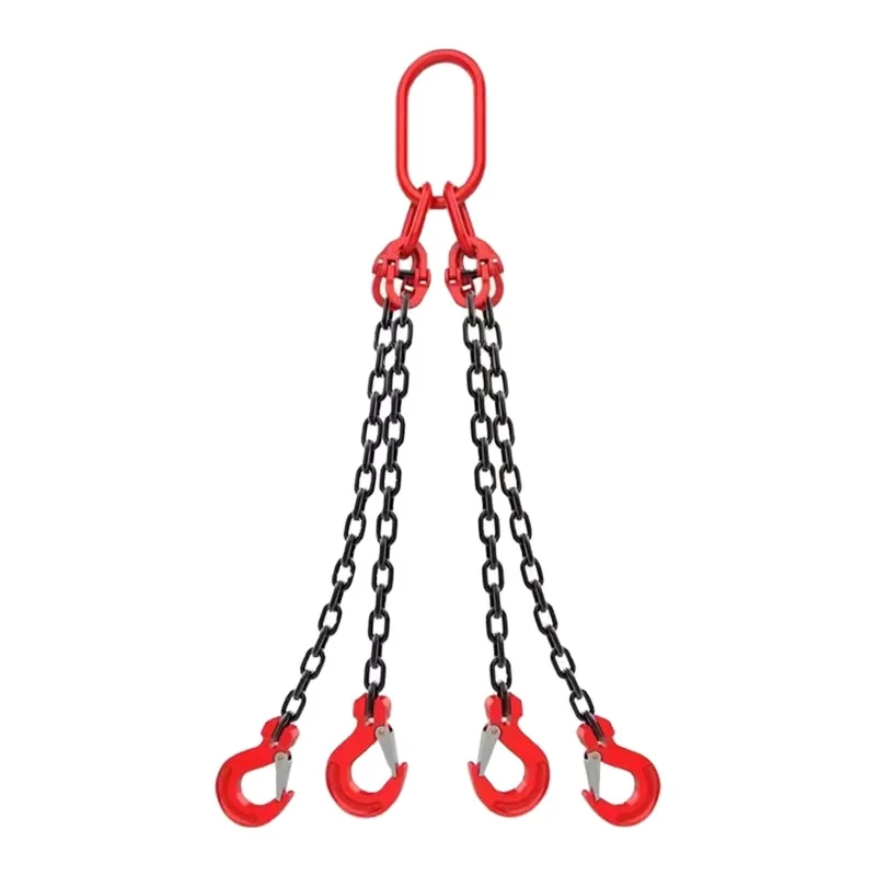 Lifting Chains with Grab Hooks Lifting Slings G80 Alloy Steel Double Leg Slings Chain Sling