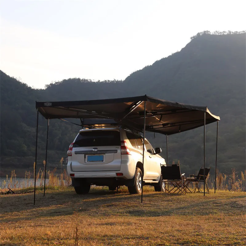 4WD Off-road Pickup SUV Roof Awning Extended 270 Degree Foxwing Free Standing Waterproof Awning Factory