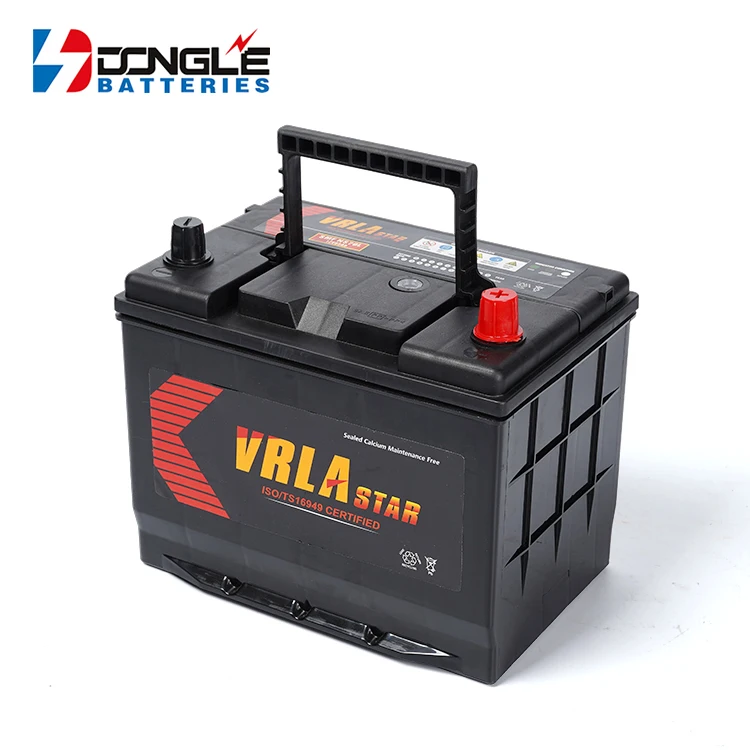 High CCA 12V 65Ah For ASIA Vehicles Temperature Resistance Rechargeable SMF Lead Acid Car Battery