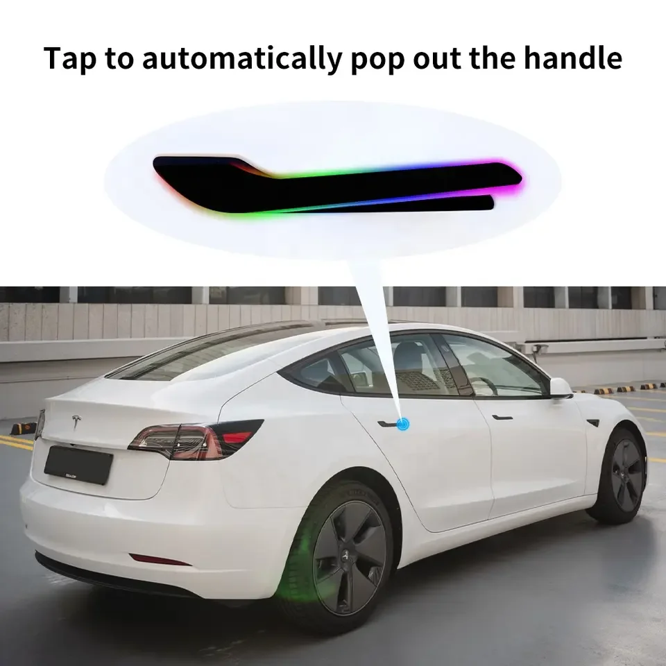 Оптовая цена умная Интеллектуальная Электрическая дверная ручка для Tesla модель Y 2022 новый стиль автоматический аксессуар автомобиля
