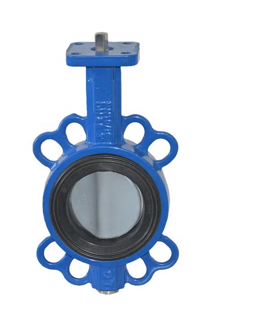 
HF-BV-01 DN200 PN16 Ductile cast iron DI hand operated double flanged butterfly valve 