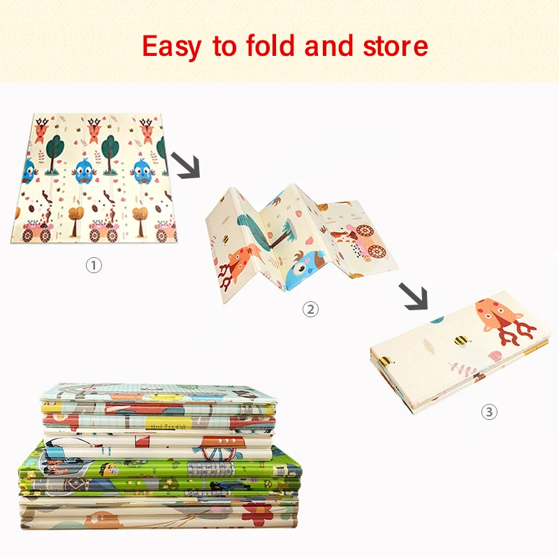 Waterproof Foldable Folding Large XPE Foam Kids Baby Play Crawling Mat Playmat baby play mat waterproof