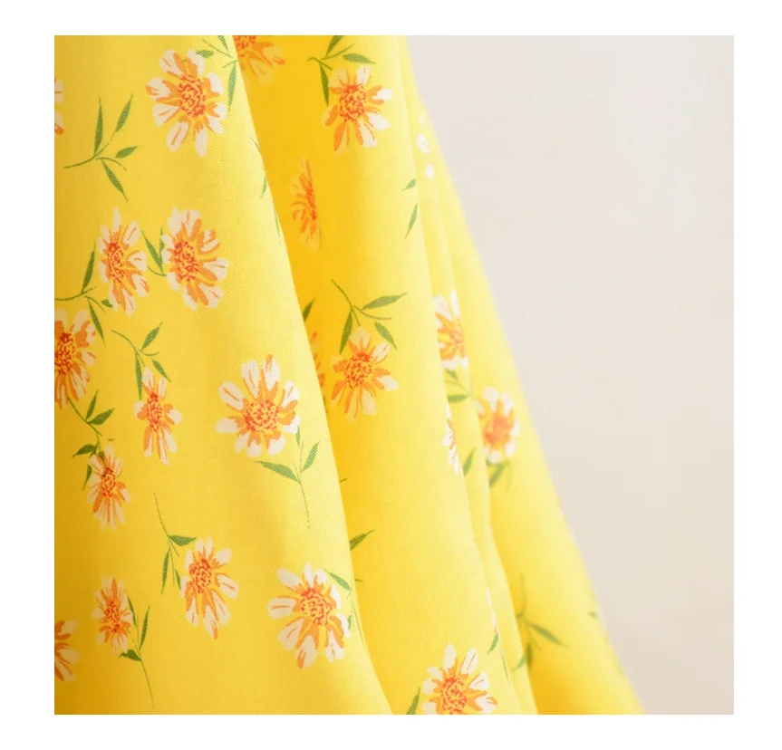 Accept custom print rayon fabric 1meter moq rayon viscose fabric 100% rayon material for dress