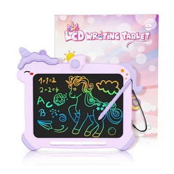 Unicorn Kids Products 8.5 10 inch Child Drawing Tablet Tools Cartoon LCD Writing Tablet Doodle Lcd Writing/Drawing Tablet