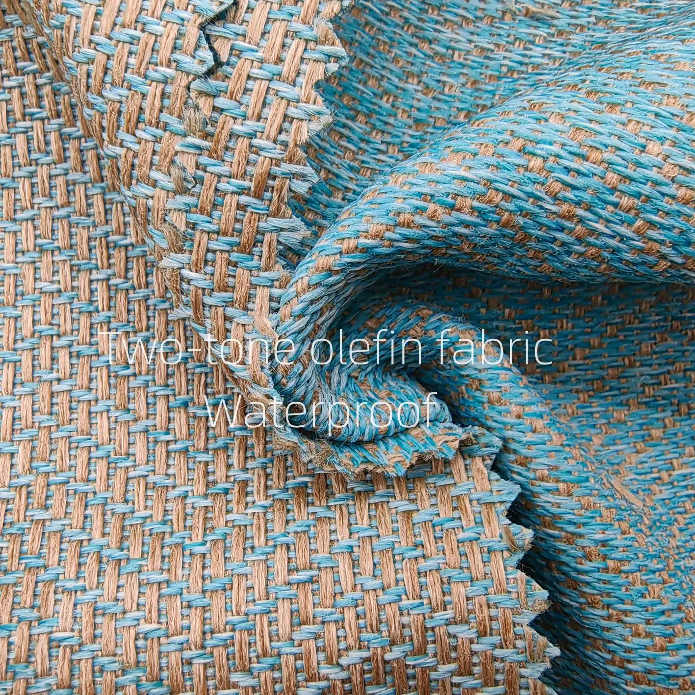 two-tone sofa cushion cover PP olefin fabric for outdoor umbrella cushion sofa cover