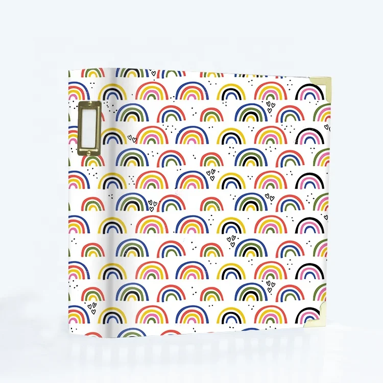 Factory Custom Printing Rainbow Figure School Binder A4 File Separator Binder