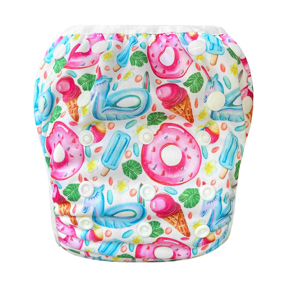 Toddler Girls Boys Swimming Pants Reusable Washable Size Adjustable Beach Bikini Swimming Diapers
