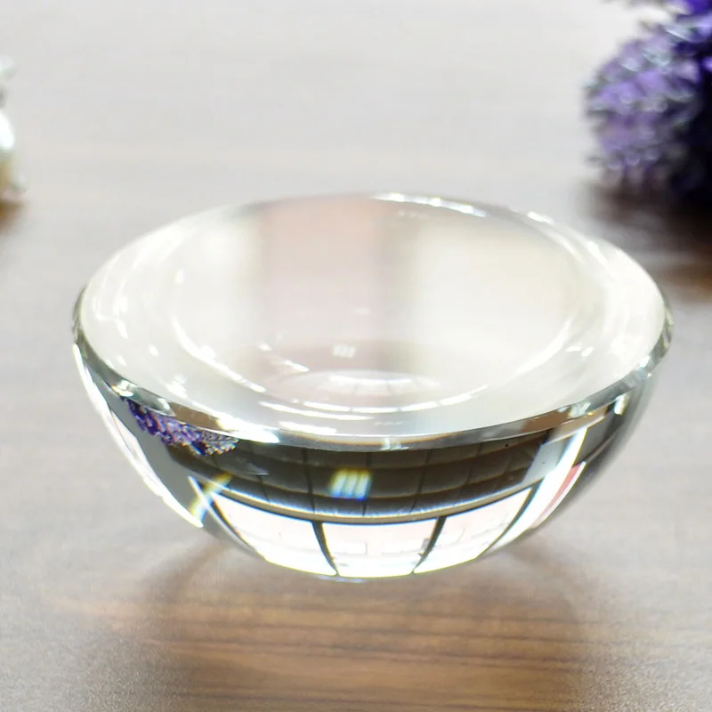 4 дюйма Оптическое стекло пресс-папье в форме со съемной крышкой