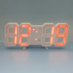 Intelligent 3D digital alarm clock LED calendar thermometer electronic gift clock desk clock