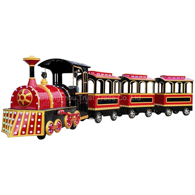 Outdoor Road Tourist Train Passenger Amusements Rides Trackless Barrel Train For Sale