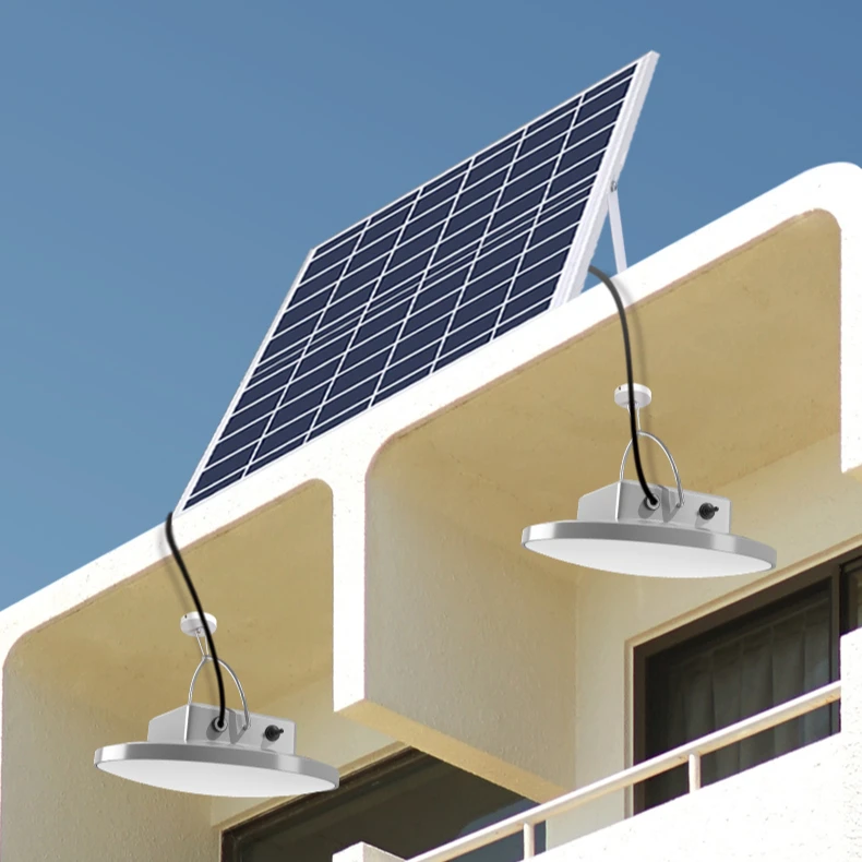 Factory Led Outdoor Indoor Waterproof Solar Ceiling Light With Remote Control Solar Circular Lamp Solar Ceiling Light