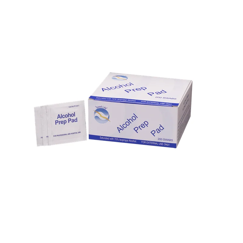 Medical disposable Alcohol Prep Pad swabs Wipes with 70% Isopropyl Alcohol