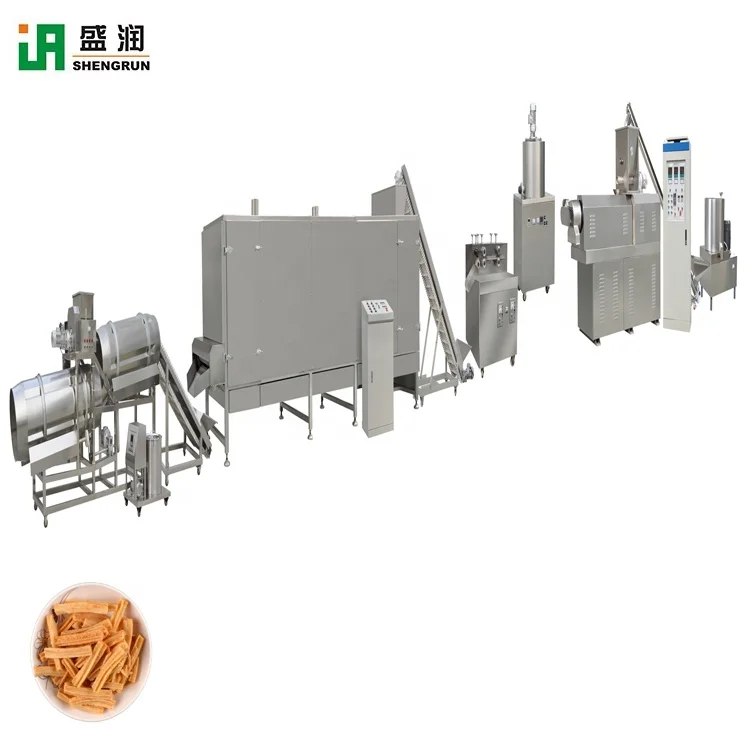 Cheese ball puff snacks food making extrusion machinery equipment