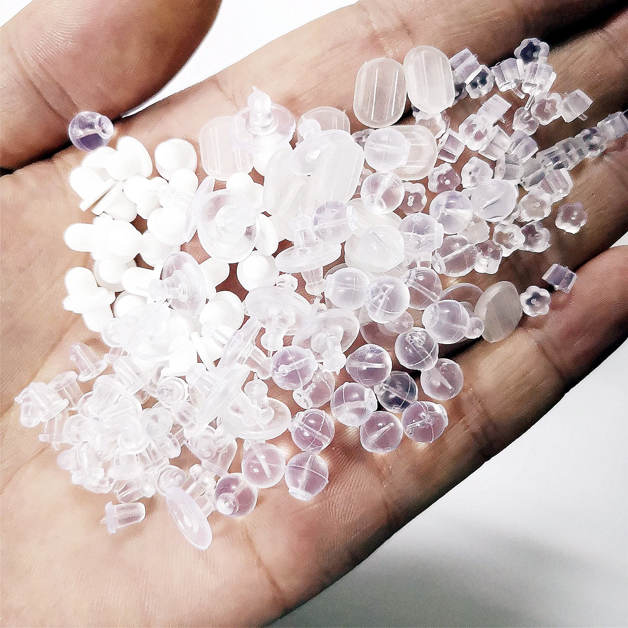 Wholesale Korean High Quality Ear Clip Silicone Pain Relief Ear Stud Earplugs Pads For Jewelry Earrings Accessories