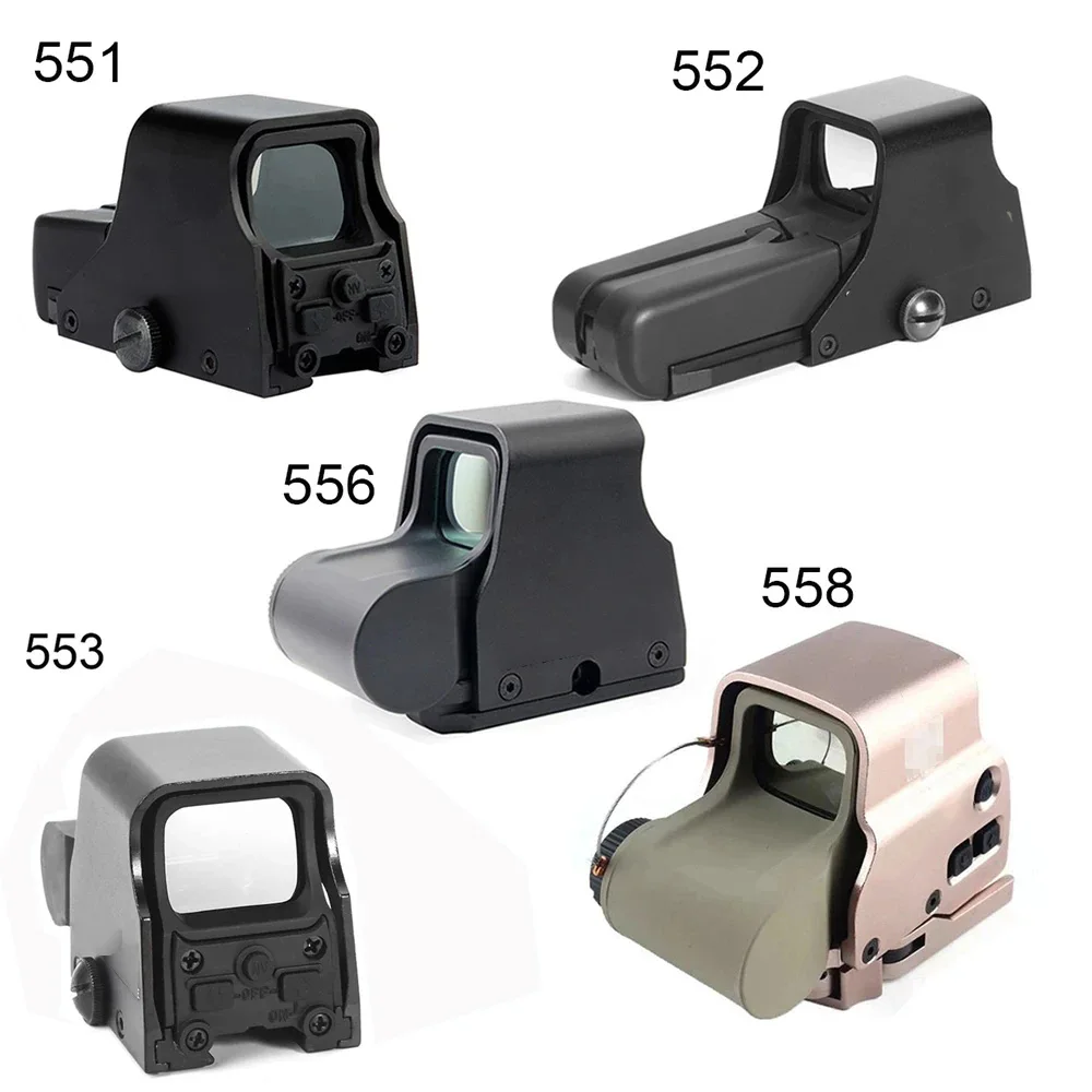 551 552 553 558 Red Green Dot Holographic Sight Scope Hunting Reflex Sights With 20mm Mount