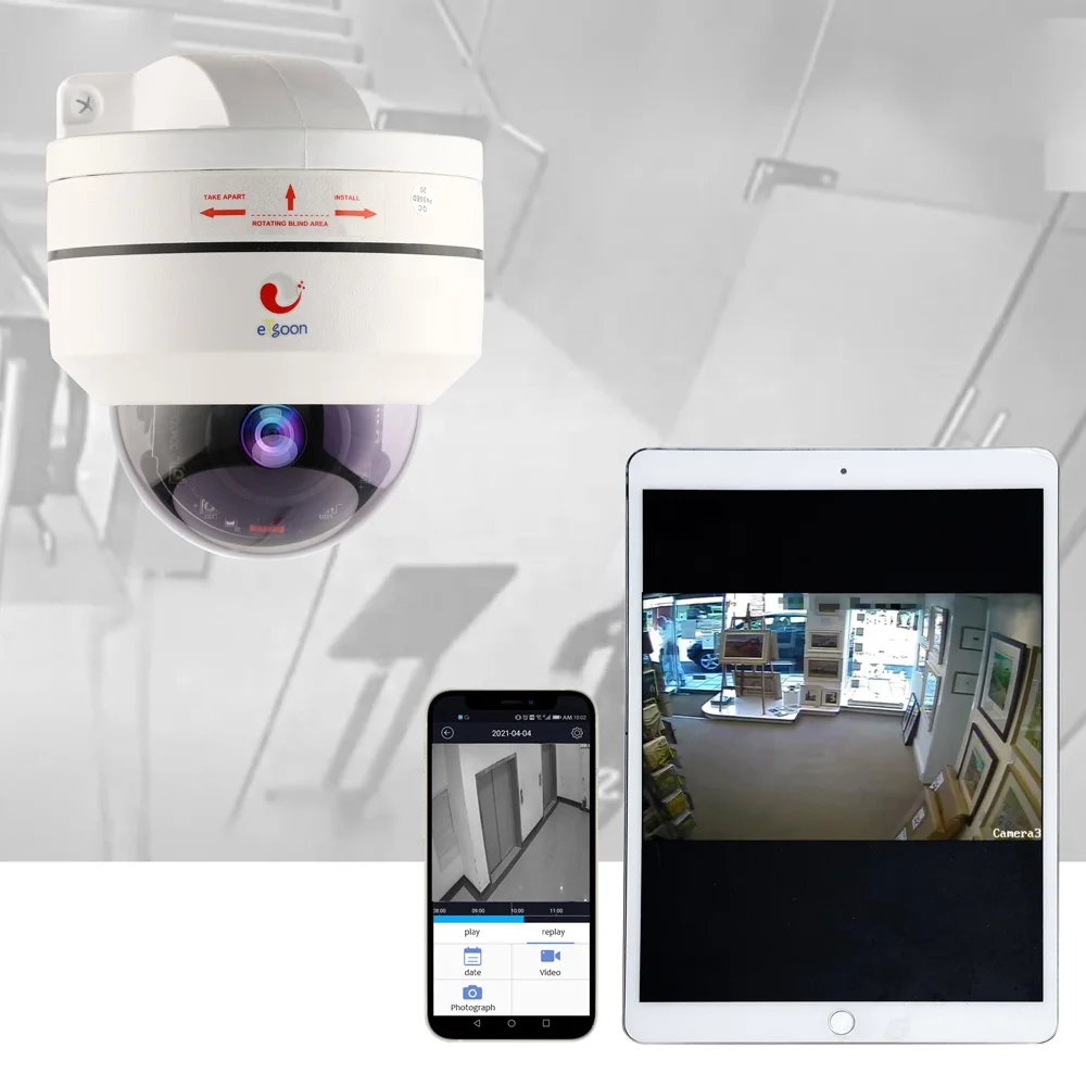 Hot Seller 4x Zoom All Metal Housing Cctv Camera Waterproof Wired Wireless Dome Camera 2MP Intelligent Ip Cameras Ptz