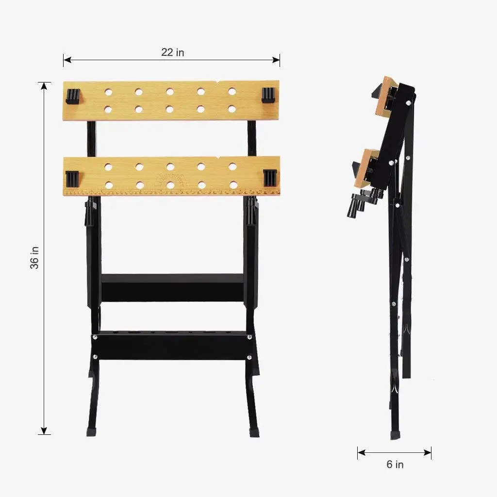 Folding Table Work Bench for Miter Saw Stand, Woodworking Tools