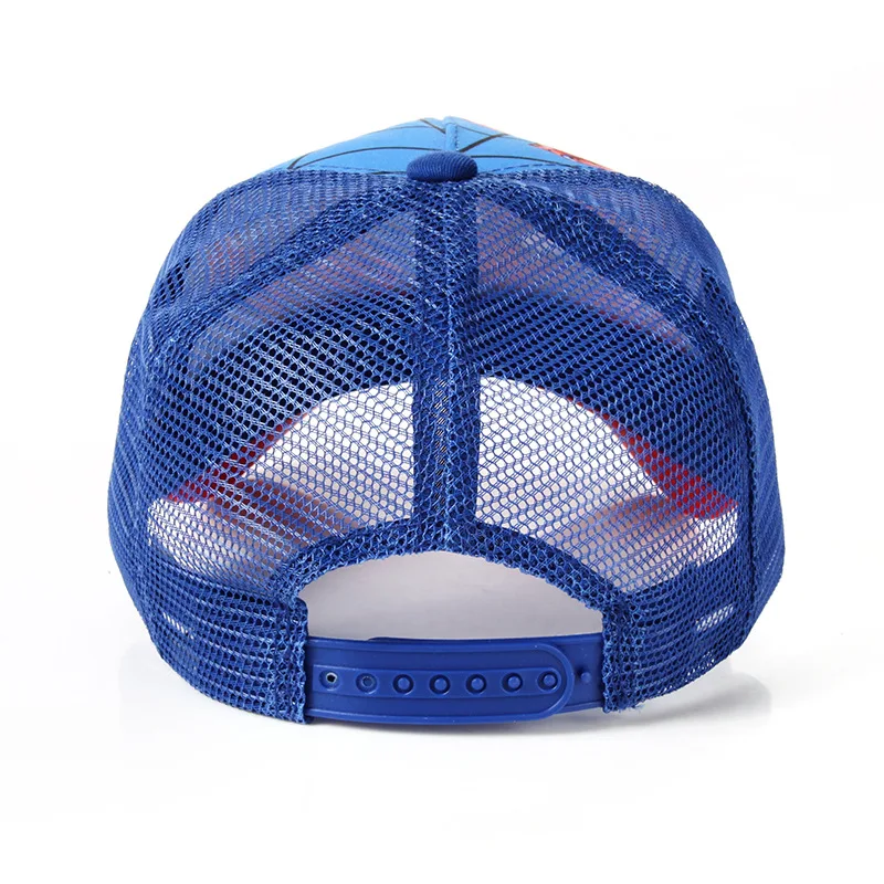 Wholesale Age 2-8 Spiderman Baseball Cap Cartoon Adjustable Snapback Hip Hop Cap Sports Sun Protective Hats